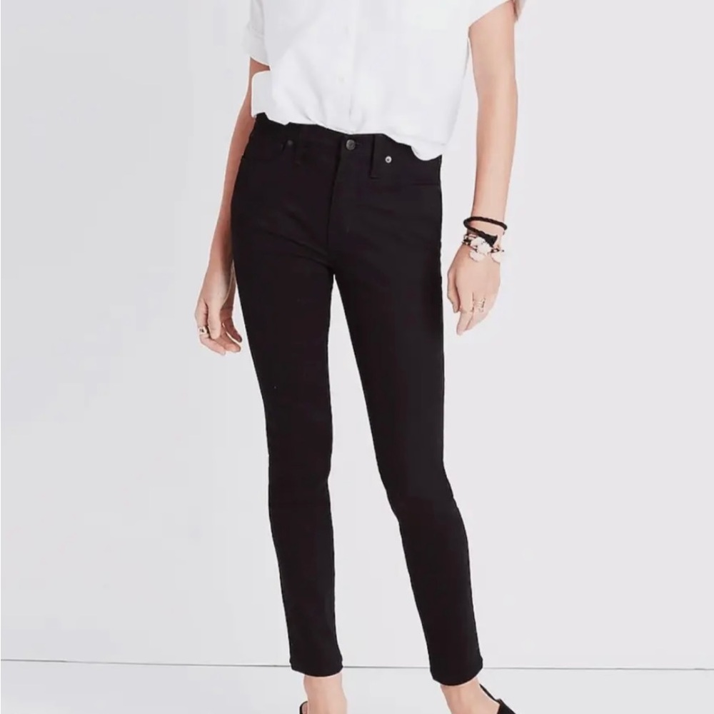 Madewell 9” High Rise Skinny Black Jeans